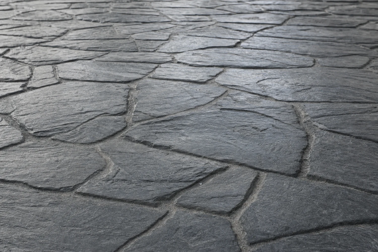 Acabado de hormigón: textura piedra